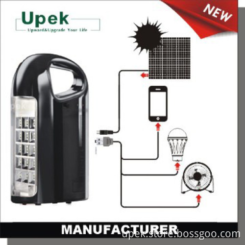 Rechargeable Mini emergency lighting with USB and Solar Port